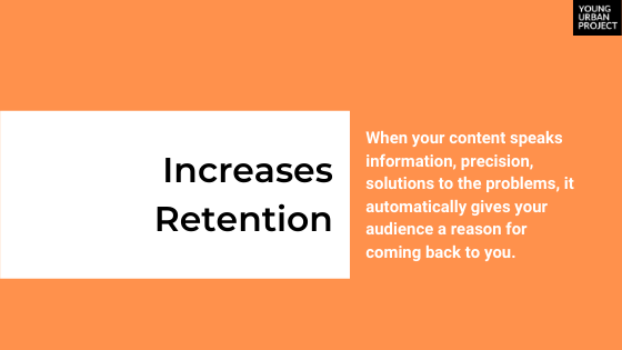 content marketing increases return value