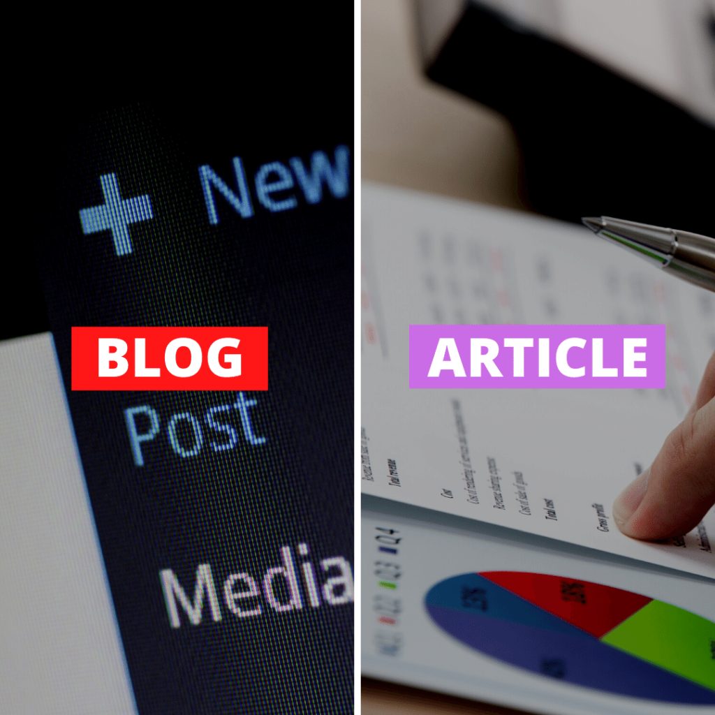 difference between blog and article