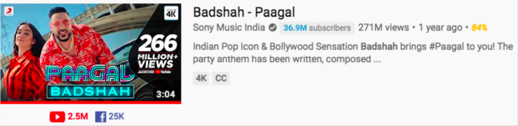Badshah Fake views controversy song paagal