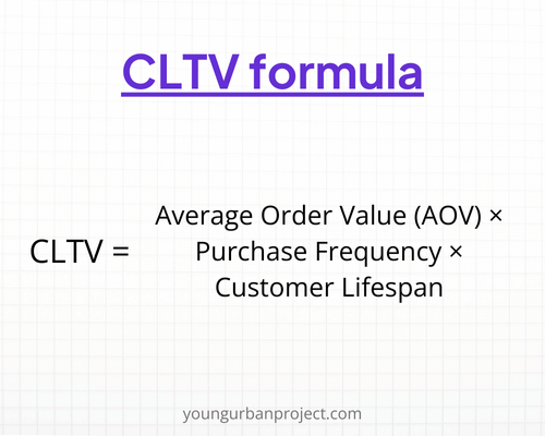 Customer Lifetime Value formula - CLTV - LTV