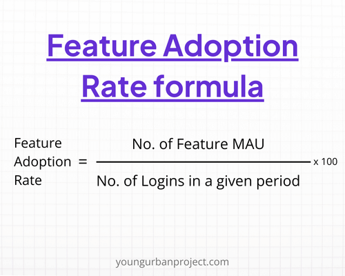 Feature adoption rate formula