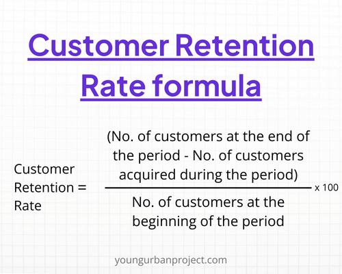 Customer retention rate formula