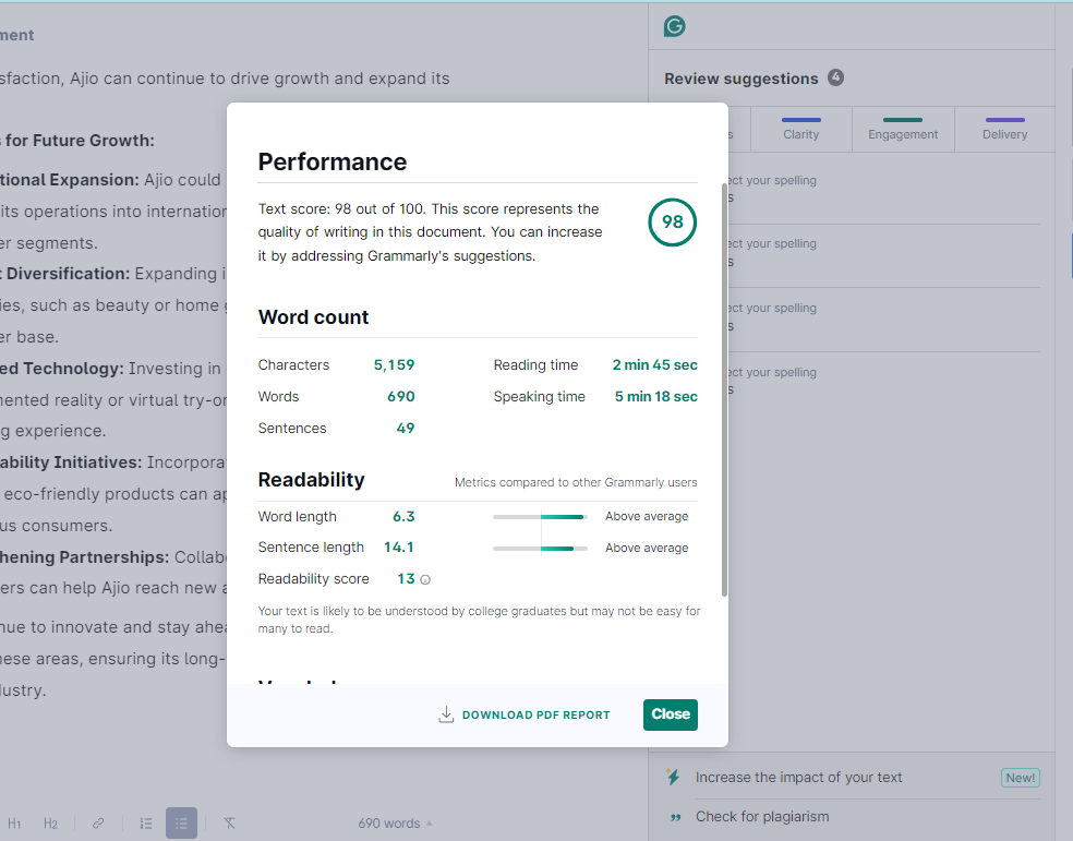 grammarly- gamification