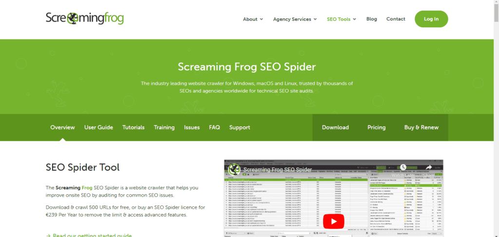 Screaming Frog SEO Spider- SEO Plugins for WordPress