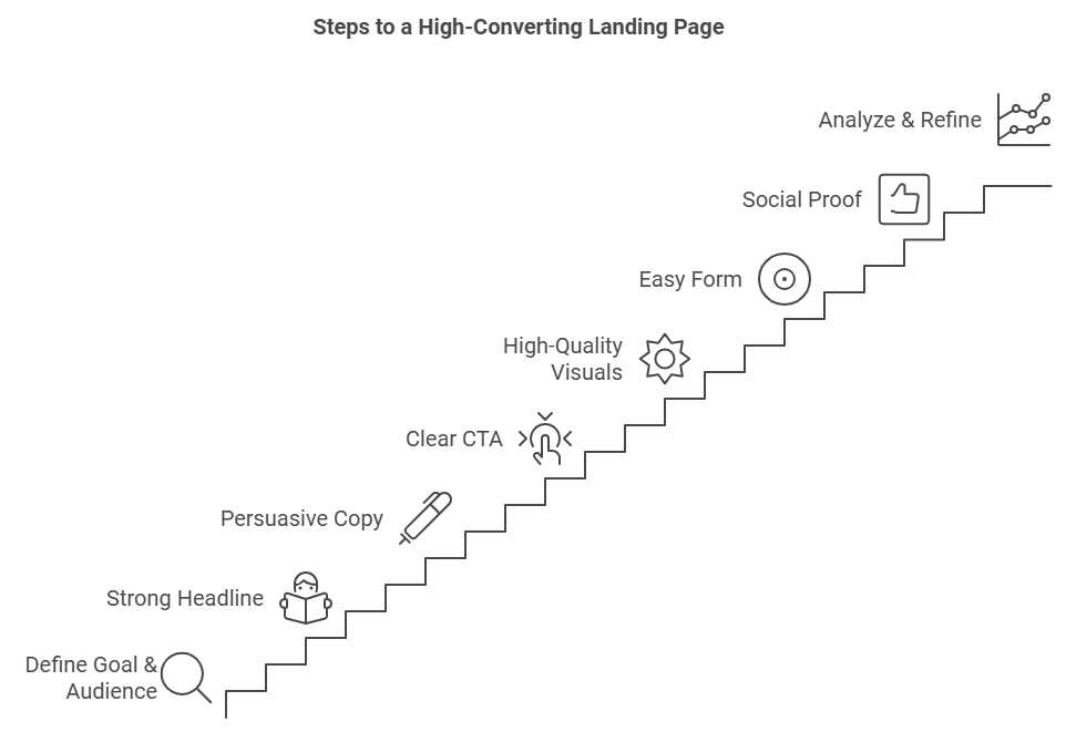 steps to creating a landing page