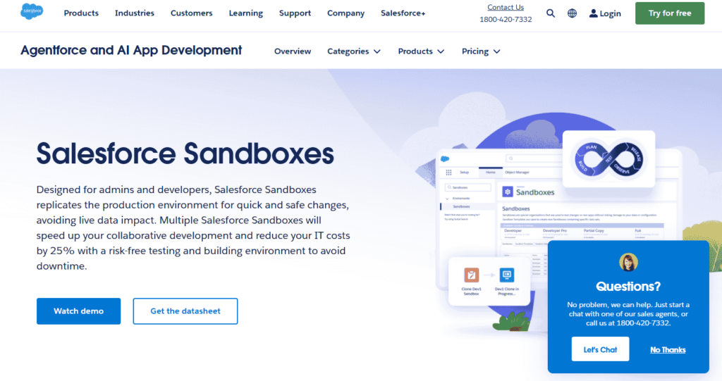 salesforce sandboxes