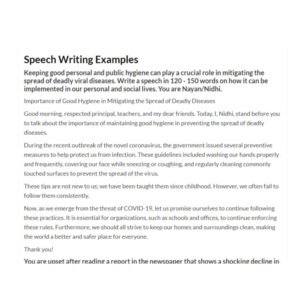  Speech Writing