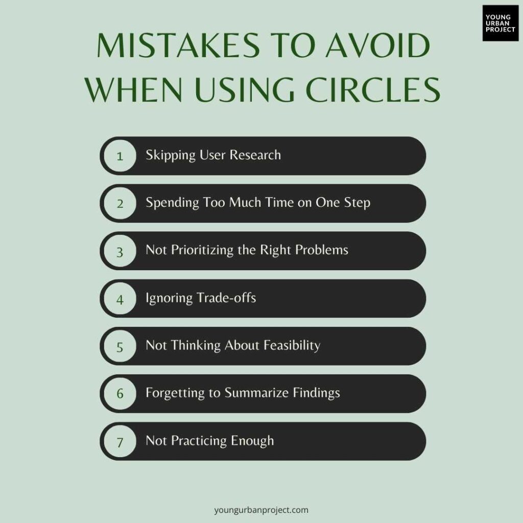 Mistakes to Avoid in CIRCLES framework